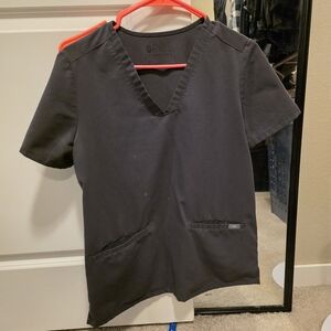 FIGS Charcoal Scrub Top